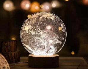 激光雕刻亞克力夜燈，裝點你的夢鄉(xiāng)