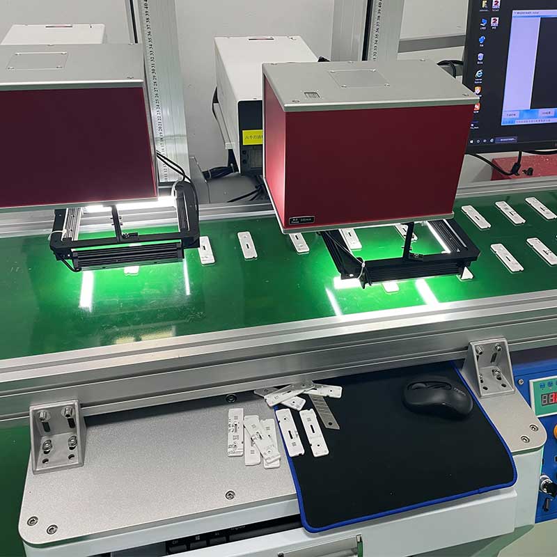 CCD視覺激光流水線打標機